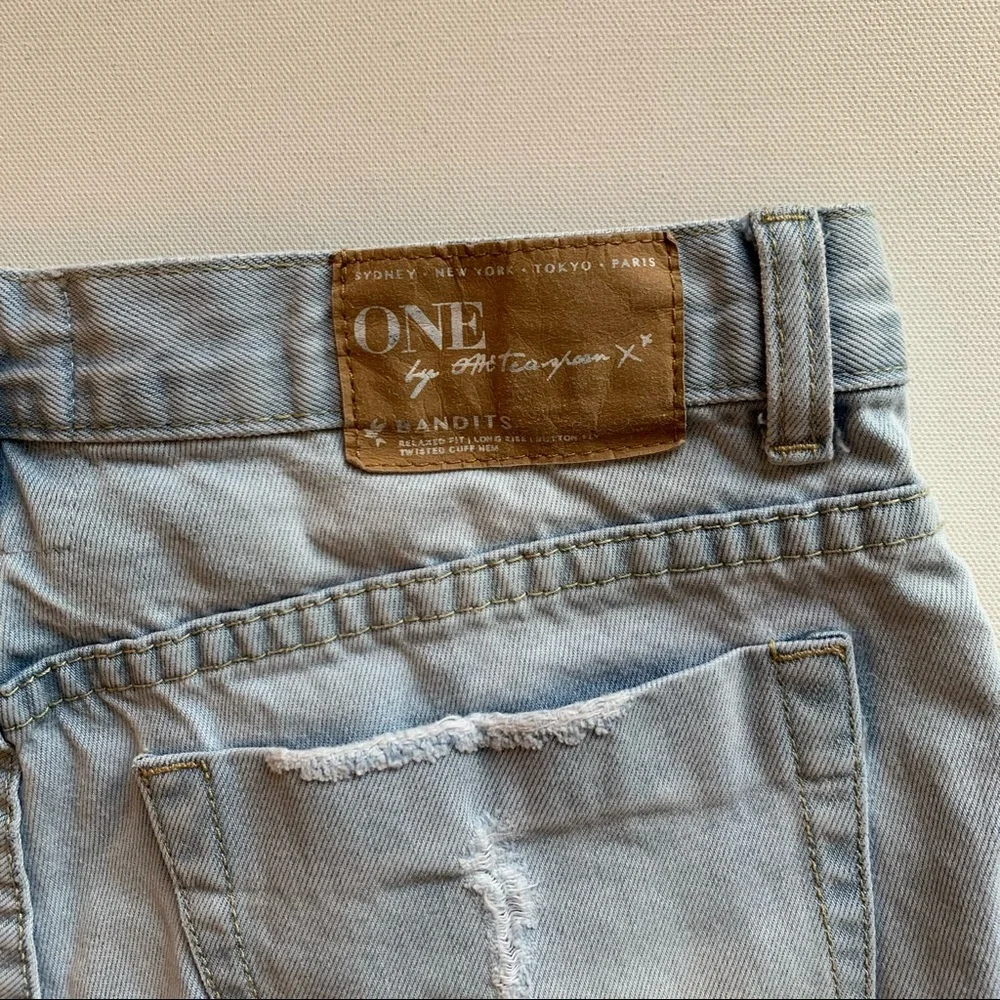 One Teaspoon Bandits Denim Shorts Sz 25 - Picture 10 of 15